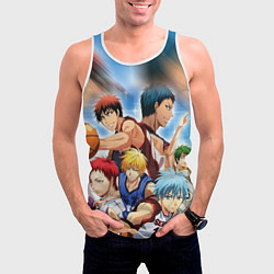 Майка-безрукавка мужская KUROKO BASKETBALL КОМАНДА, цвет: 3D-белый — фото 2