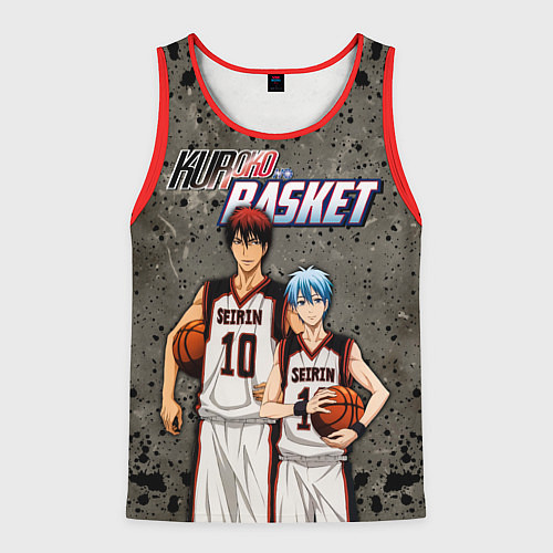 Мужская майка без рукавов Kuroko no Basket, Kagami Taiga Kuroko Tetsuya / 3D-Красный – фото 1