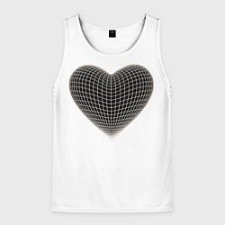 Мужская майка без рукавов HEART PRINT