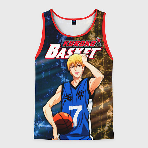 Мужская майка без рукавов Kuroko no Basuke, Рёта Кисе Kise Ryota / 3D-Красный – фото 1