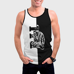 Майка-безрукавка мужская BJJ, цвет: 3D-черный — фото 2