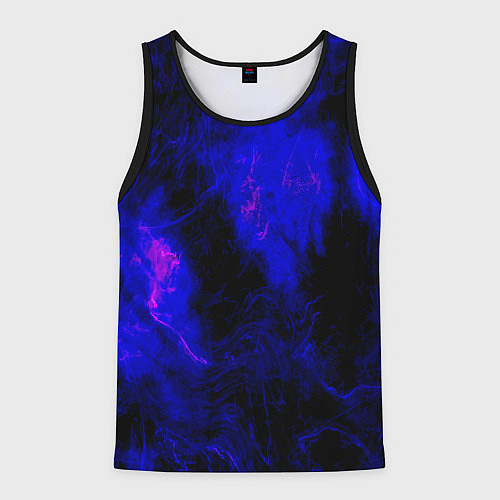 Мужская майка без рукавов Purple Tie-Dye / 3D-Черный – фото 1