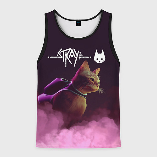 Мужская майка без рукавов Stray / 3D-Черный – фото 1