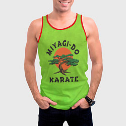 Майка-безрукавка мужская Miyagi Do Cobra Kai, цвет: 3D-красный — фото 2