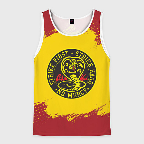 Мужская майка без рукавов Cobra Kai Big Logo / 3D-Белый – фото 1