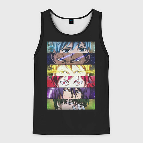 Мужская майка без рукавов Kuroko No Basket / 3D-Черный – фото 1