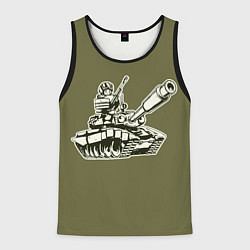 Мужская майка без рукавов Танкота оливковый