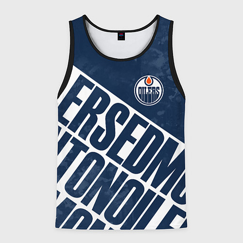 Мужская майка без рукавов Edmonton Oilers , Эдмонтон Ойлерз / 3D-Черный – фото 1