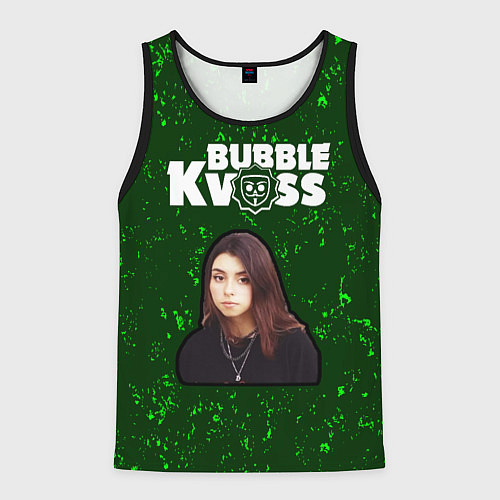 Мужская майка без рукавов BUBBLE KVASS - ДОРА Минимал / 3D-Черный – фото 1