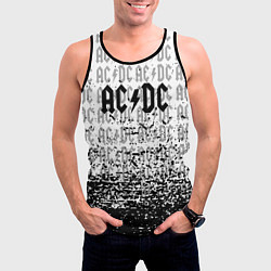 Майка-безрукавка мужская ACDC rock, цвет: 3D-черный — фото 2