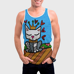 Майка-безрукавка мужская Romero Britto - Originals, цвет: 3D-белый — фото 2