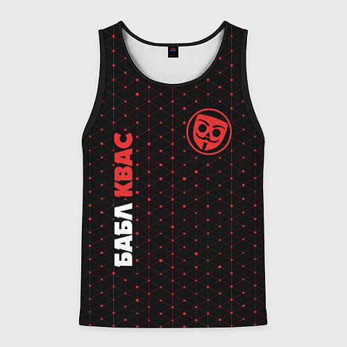 Мужская майка без рукавов BUBBLE KVASS Графика / 3D-Черный – фото 1