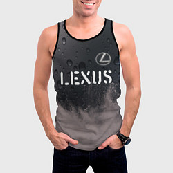 Майка-безрукавка мужская LEXUS Lexus - Краски, цвет: 3D-черный — фото 2