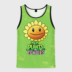 Мужская майка без рукавов Подсолнух Plants vs Zombies
