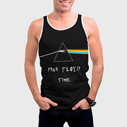 Майка-безрукавка мужская PINK FLOYD TIME ПИНК ФЛОЙД ЛОГОТИП, цвет: 3D-белый — фото 2