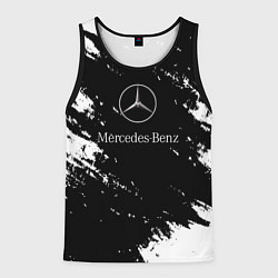 Майка-безрукавка мужская Mercedes-Benz Авто, цвет: 3D-черный