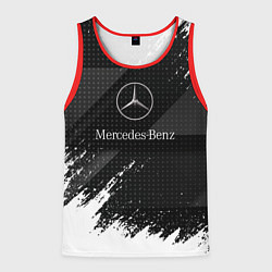Майка-безрукавка мужская Mercedes-Benz - Темный, цвет: 3D-красный