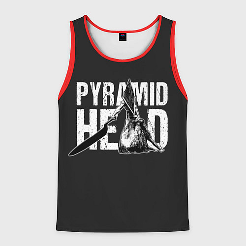 Мужская майка без рукавов Pyramid Head / 3D-Красный – фото 1