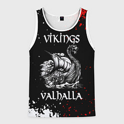 Майка-безрукавка мужская Викинги: Вальхалла Vikings: Valhalla, цвет: 3D-белый