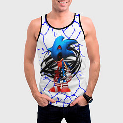 Майка-безрукавка мужская СОНИК EXE ТЕМНЫЙ СОНИК, цвет: 3D-черный — фото 2