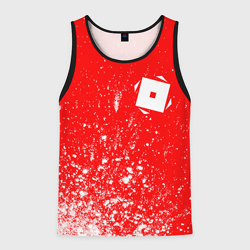 Мужская майка без рукавов РОБЛОКС Арт / 3D-Черный – фото 1