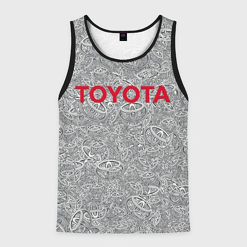 Мужская майка без рукавов TOYOTA PATTERN LOGO Z / 3D-Черный – фото 1