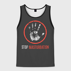 Мужская майка без рукавов STOP MASTURBATION