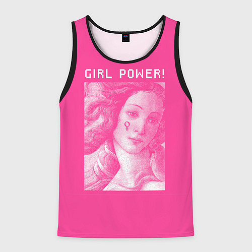 Мужская майка без рукавов Venus Girl Power / 3D-Черный – фото 1