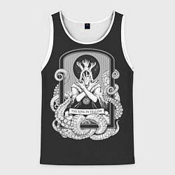 Мужская майка без рукавов Король в жёлтом