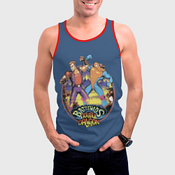 Майка-безрукавка мужская Battletoads and Double Dragon, цвет: 3D-красный — фото 2