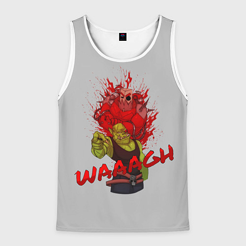 Мужская майка без рукавов Waaagh reference / 3D-Белый – фото 1