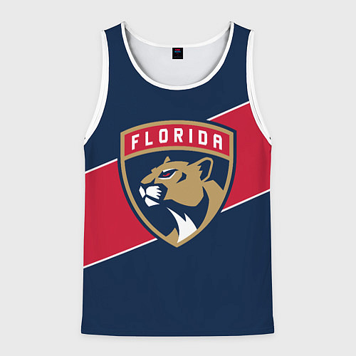 Мужская майка без рукавов Florida Panthers , Флорида Пантерз / 3D-Белый – фото 1