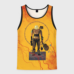 Мужская майка без рукавов Командо с гитарой