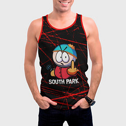 Майка-безрукавка мужская Мультфильм Южный парк Эрик South Park, цвет: 3D-красный — фото 2