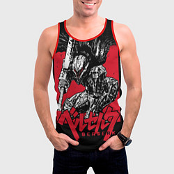 Майка-безрукавка мужская БЕРСЕРК В ДОСПЕХАХ, цвет: 3D-красный — фото 2