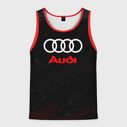 Майка-безрукавка мужская Audi спорт, цвет: 3D-красный