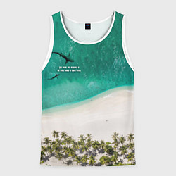 Мужская майка без рукавов He shark will be happy if the whole world is under