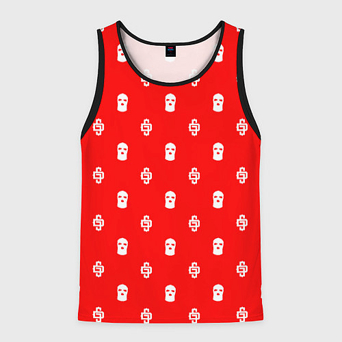 Мужская майка без рукавов Узор Mono Red Dope Camo Dope Street Market / 3D-Черный – фото 1