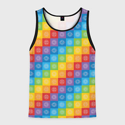 Мужская майка без рукавов Разноцветные Чакры