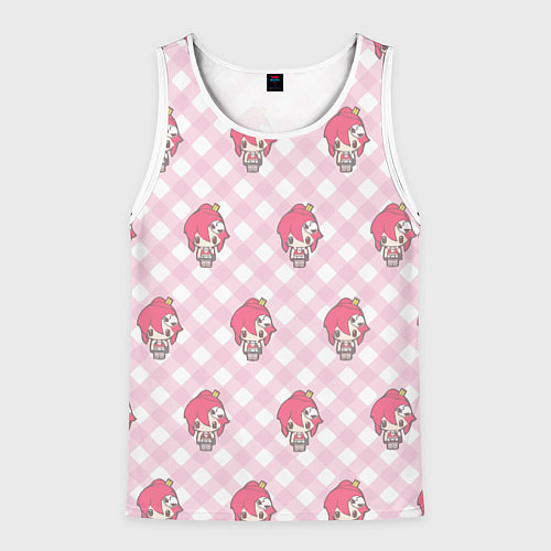 Мужская майка без рукавов Yoko pattern / 3D-Белый – фото 1