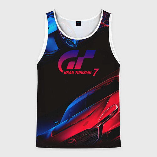 Мужская майка без рукавов Gran Turismo 7 / 3D-Белый – фото 1