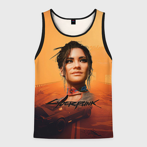 Мужская майка без рукавов Panam Cyberpunk2077 / 3D-Черный – фото 1