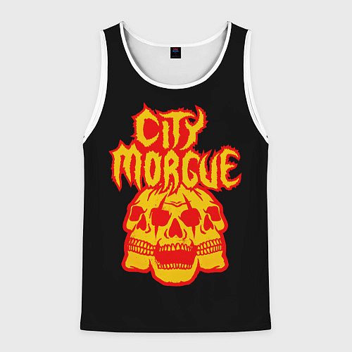 Мужская майка без рукавов ZillaKami x SosMula City Morgue Черепа / 3D-Белый – фото 1