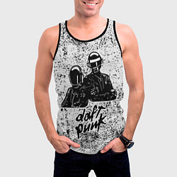 Майка-безрукавка мужская Daft Punk B&W, цвет: 3D-черный — фото 2