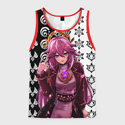 Мужская майка без рукавов Яэ Мико прекрасная Геншин Импакт