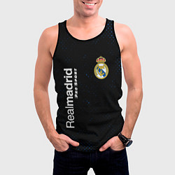 Майка-безрукавка мужская REAL MADRID Pro Sport Потертости, цвет: 3D-черный — фото 2