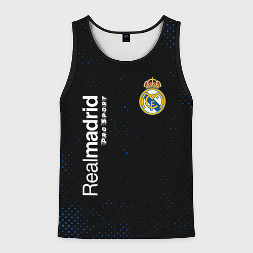 Мужская майка без рукавов REAL MADRID Pro Sport Потертости / 3D-Черный – фото 1