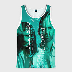 Майка-безрукавка мужская Placebo - turquoise, цвет: 3D-белый