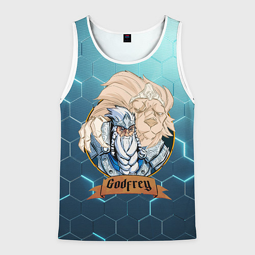 Мужская майка без рукавов Godfrey elden ring / 3D-Белый – фото 1