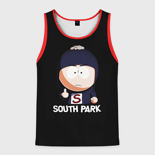 Мужская майка без рукавов South Park - мультфильм Южный парк / 3D-Красный – фото 1